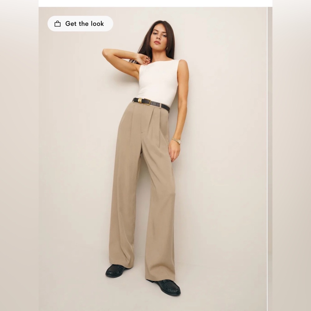 Reformation  Mason Wide-Leg Pants 0